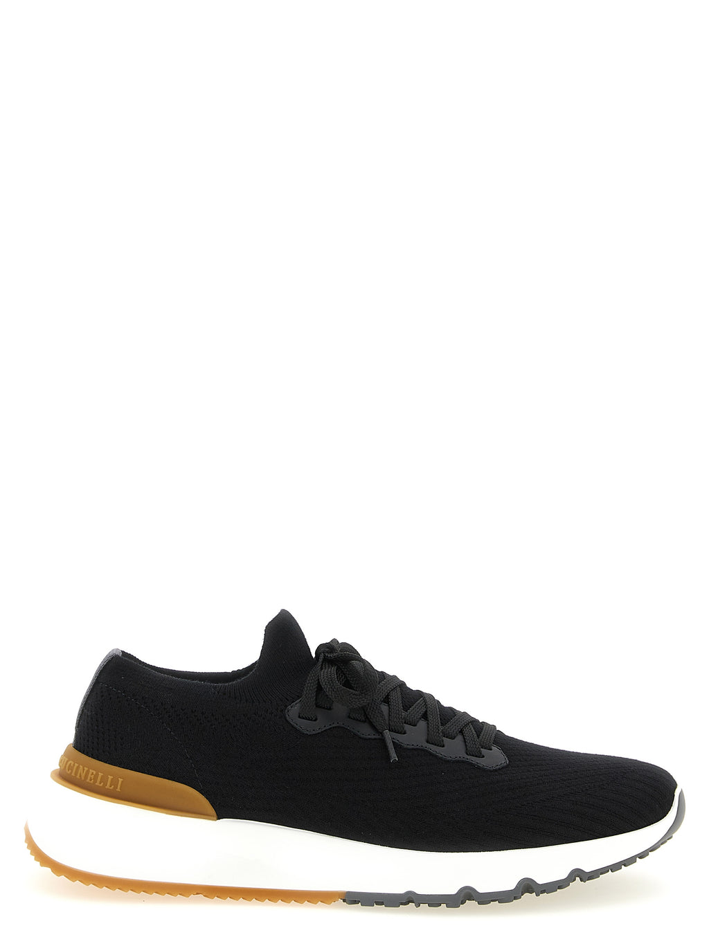 Schwarze Sneaker aus Polyethylen
