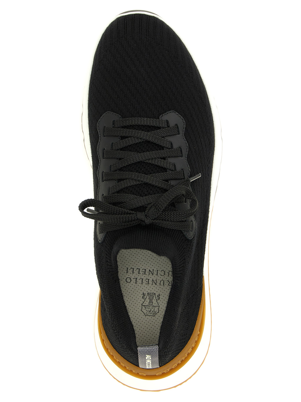 Schwarze Sneaker aus Polyethylen