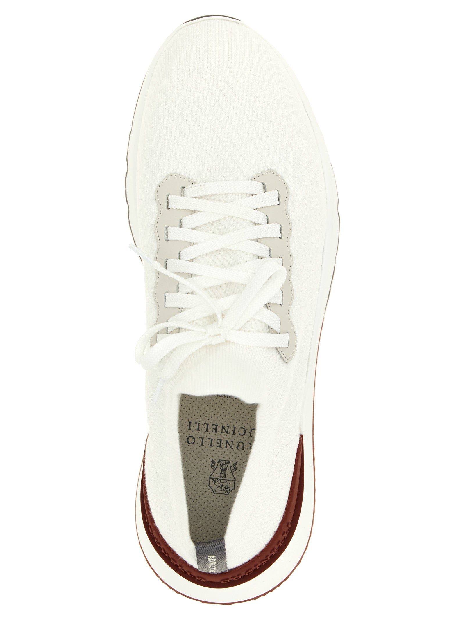 Weiße Sneaker aus Polyethylen