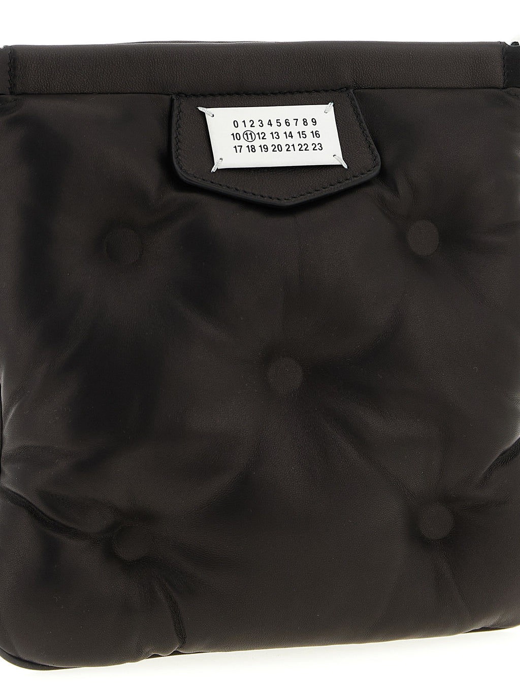 Schwarze Lammleder Umhängetasche