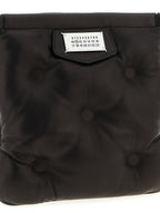 Schwarze Lammleder Umhängetasche