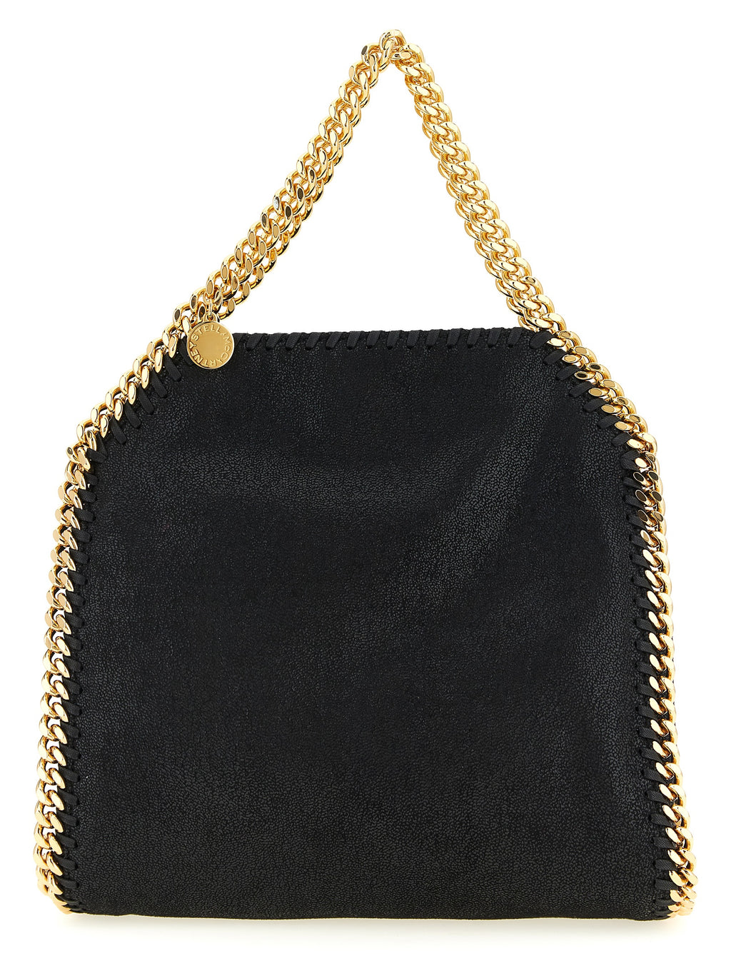 Schwarze Handtasche aus Polyester