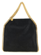 Schwarze Handtasche aus Polyester