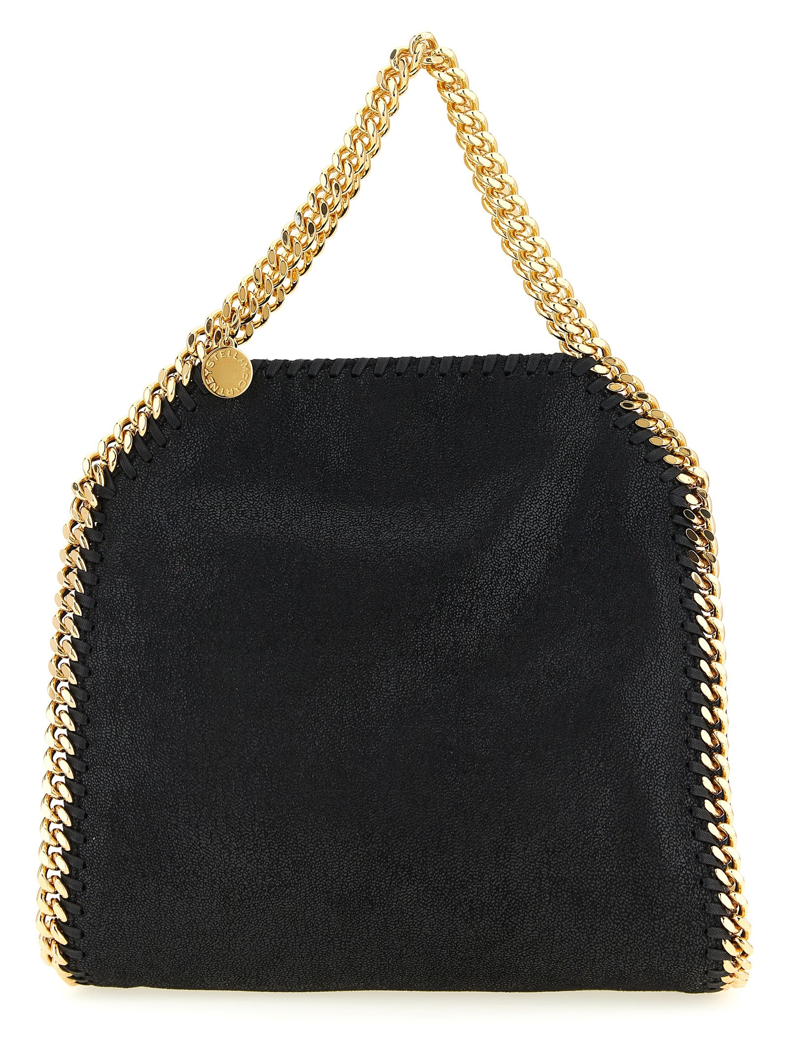 Schwarze Handtasche aus Polyester