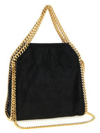 Schwarze Handtasche aus Polyester