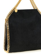 Schwarze Handtasche aus Polyester