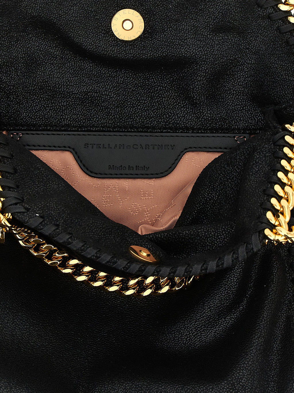 Schwarze Handtasche aus Polyester