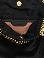 Schwarze Handtasche aus Polyester
