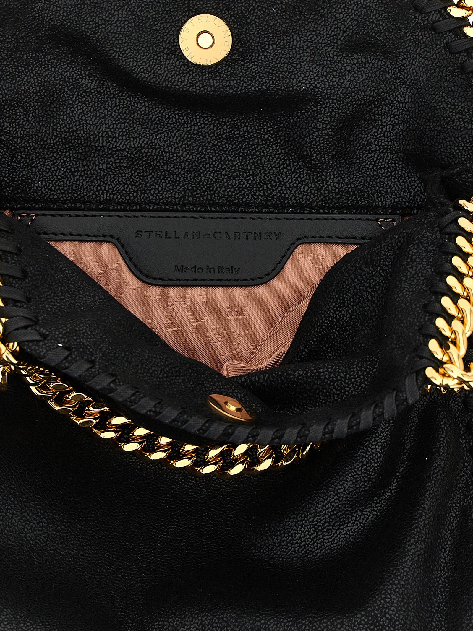 Schwarze Handtasche aus Polyester