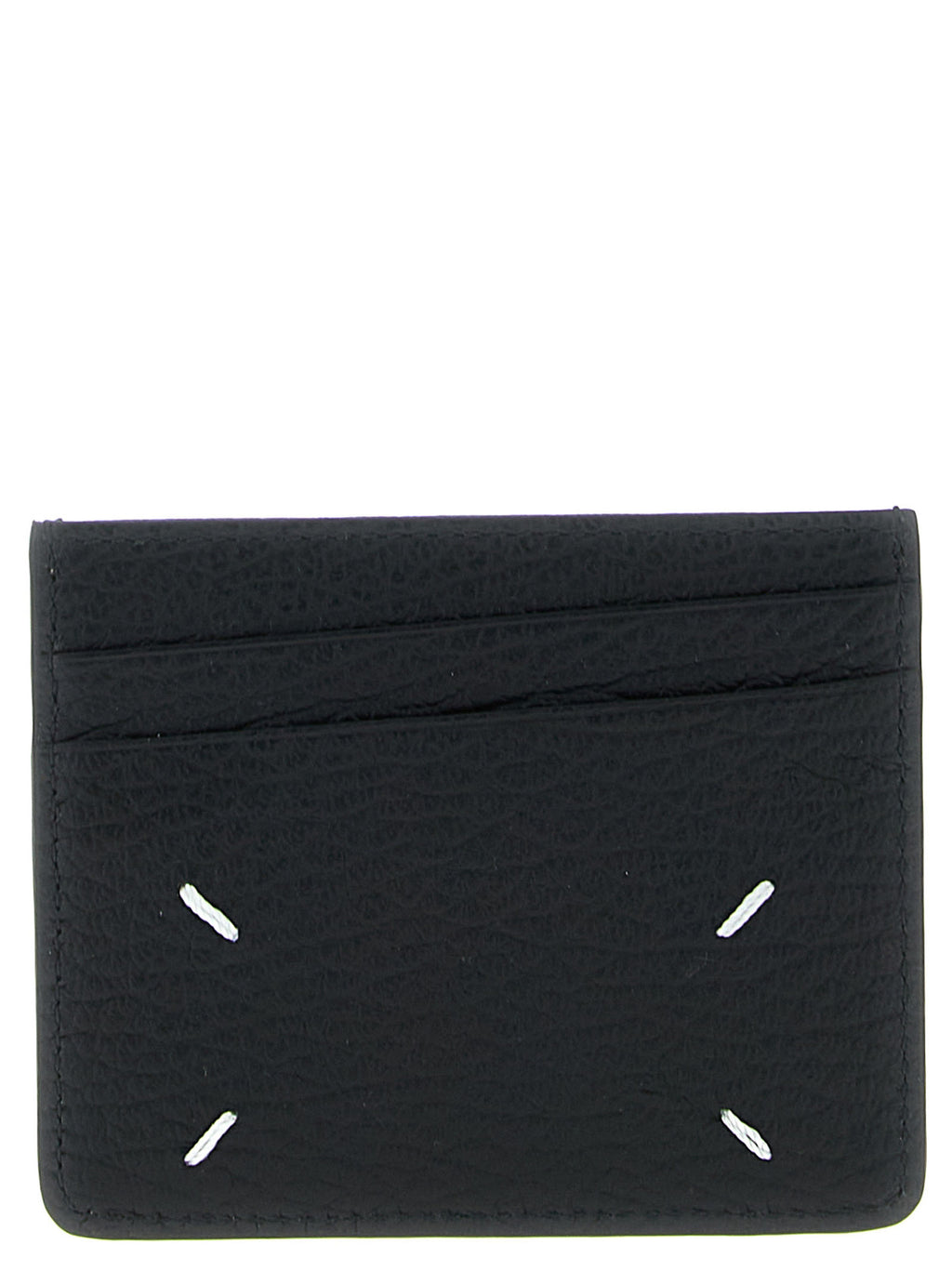 Schwarzes Kartenetui aus Leder 268249BM