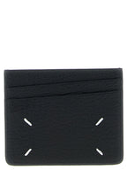Schwarzes Kartenetui aus Leder 268249BM