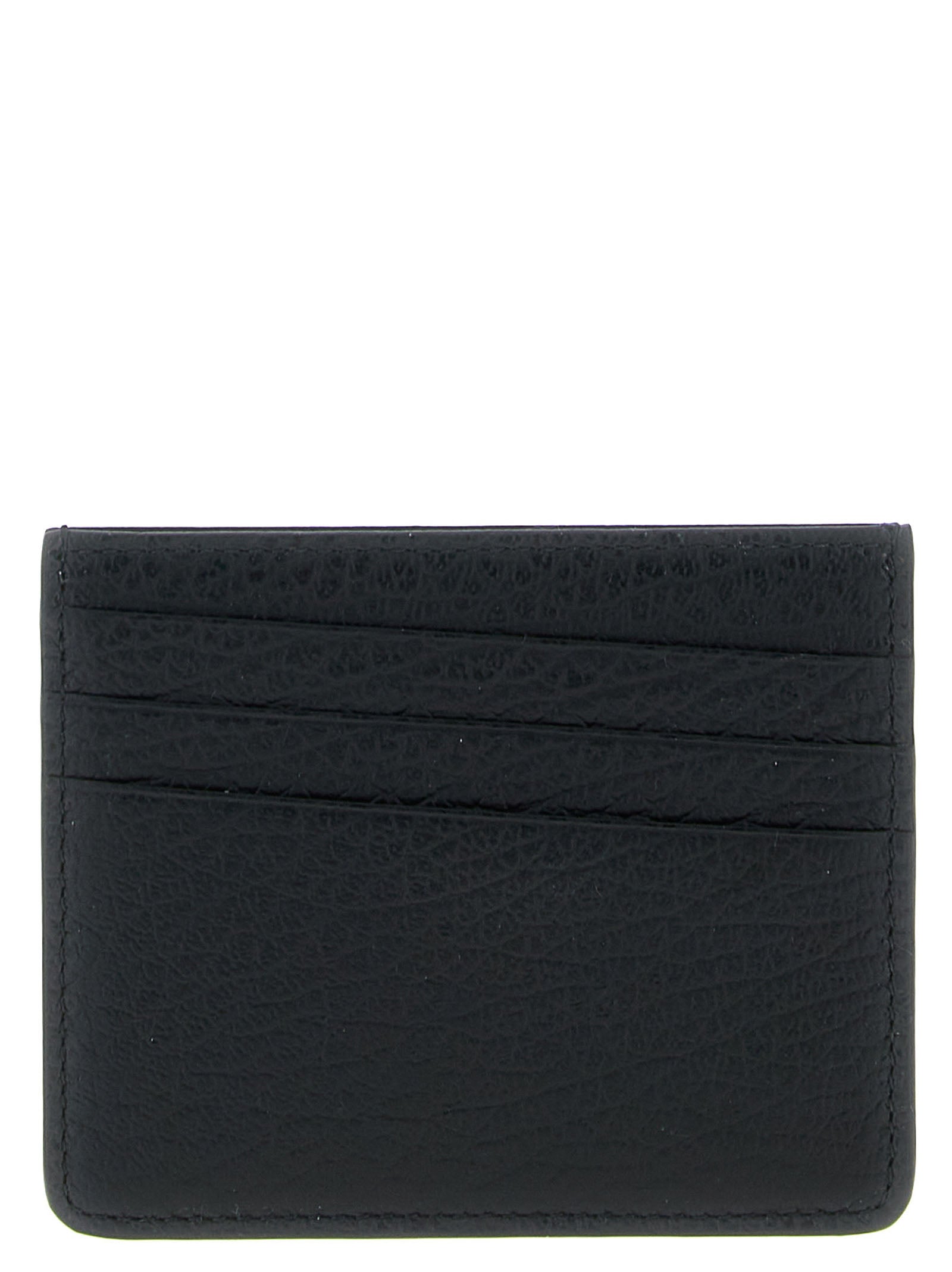 Schwarzes Kartenetui aus Leder 268249BM