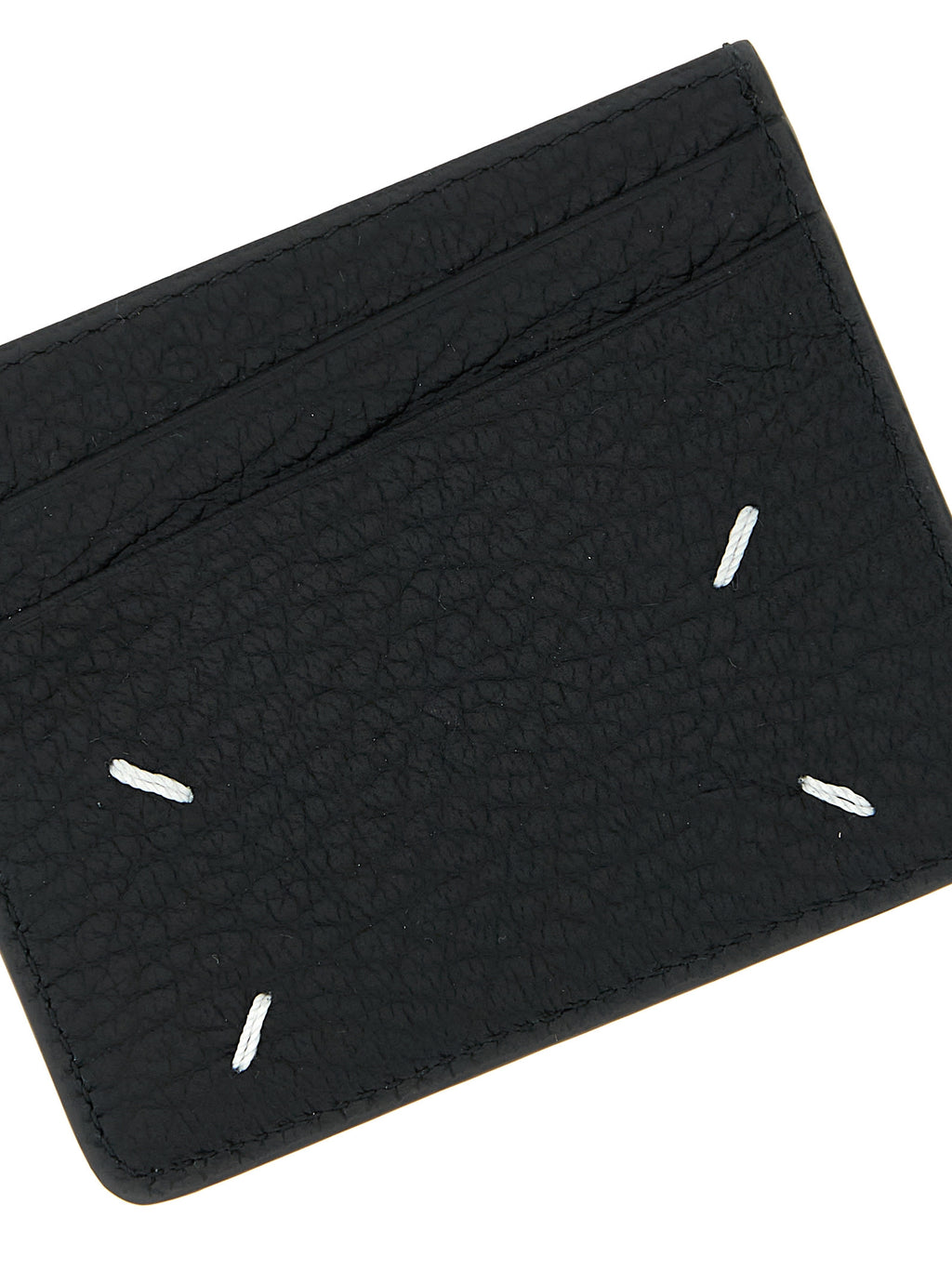Schwarzes Kartenetui aus Leder 268249BM