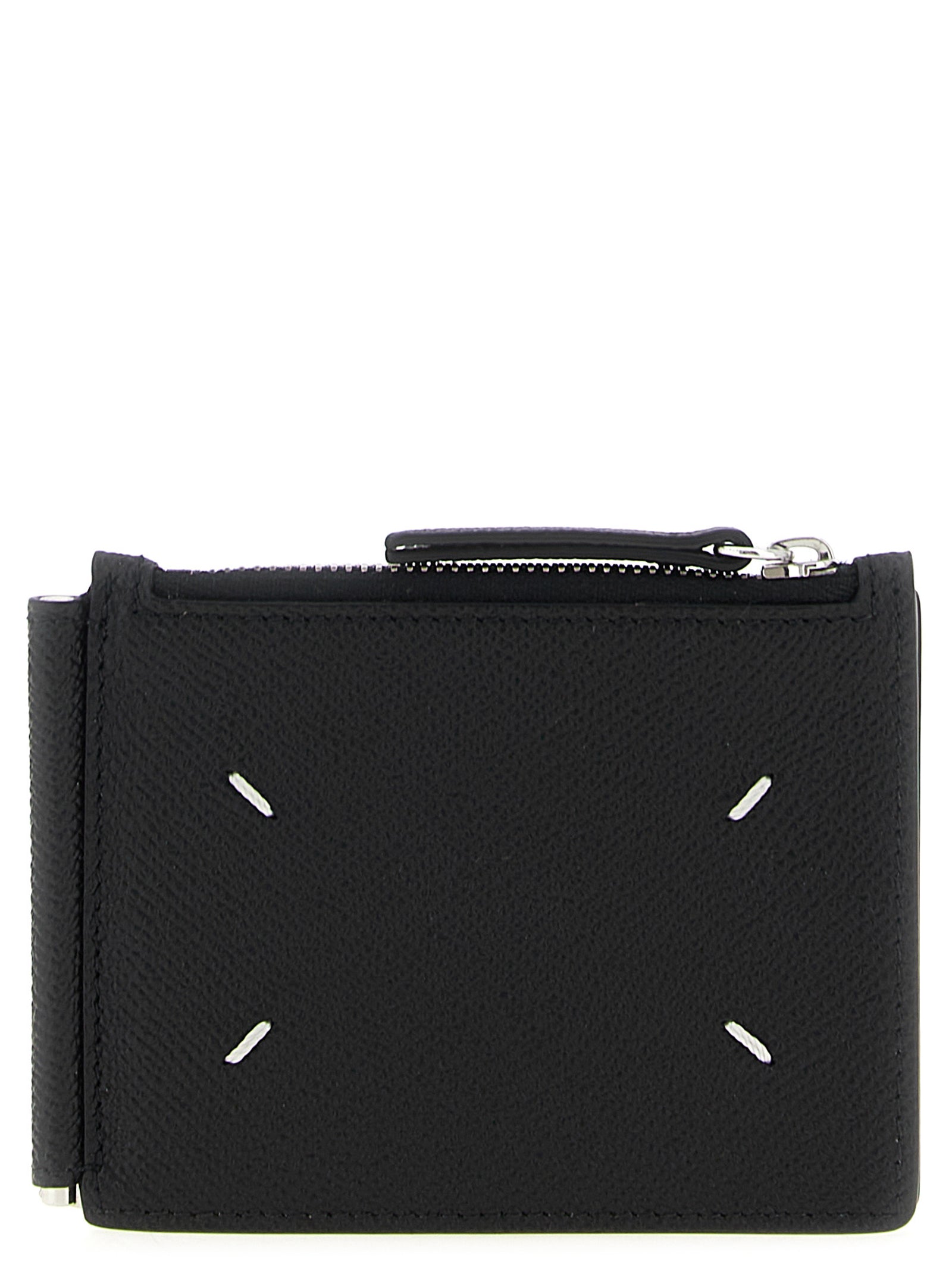 Schwarze Geldbörse aus Leder 268254BM
