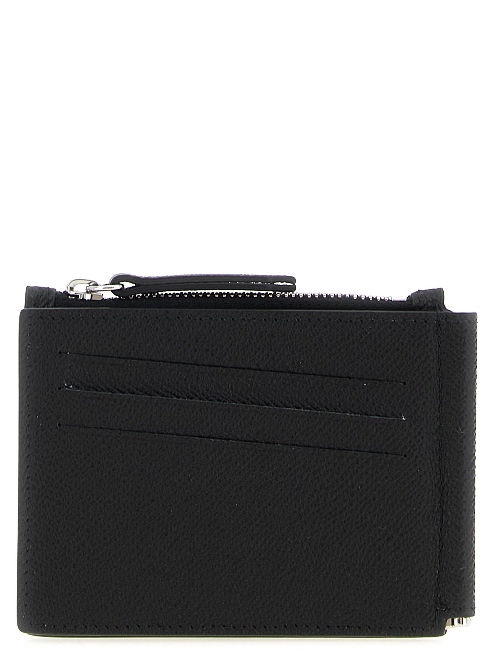 Schwarze Geldbörse aus Leder 268254BM