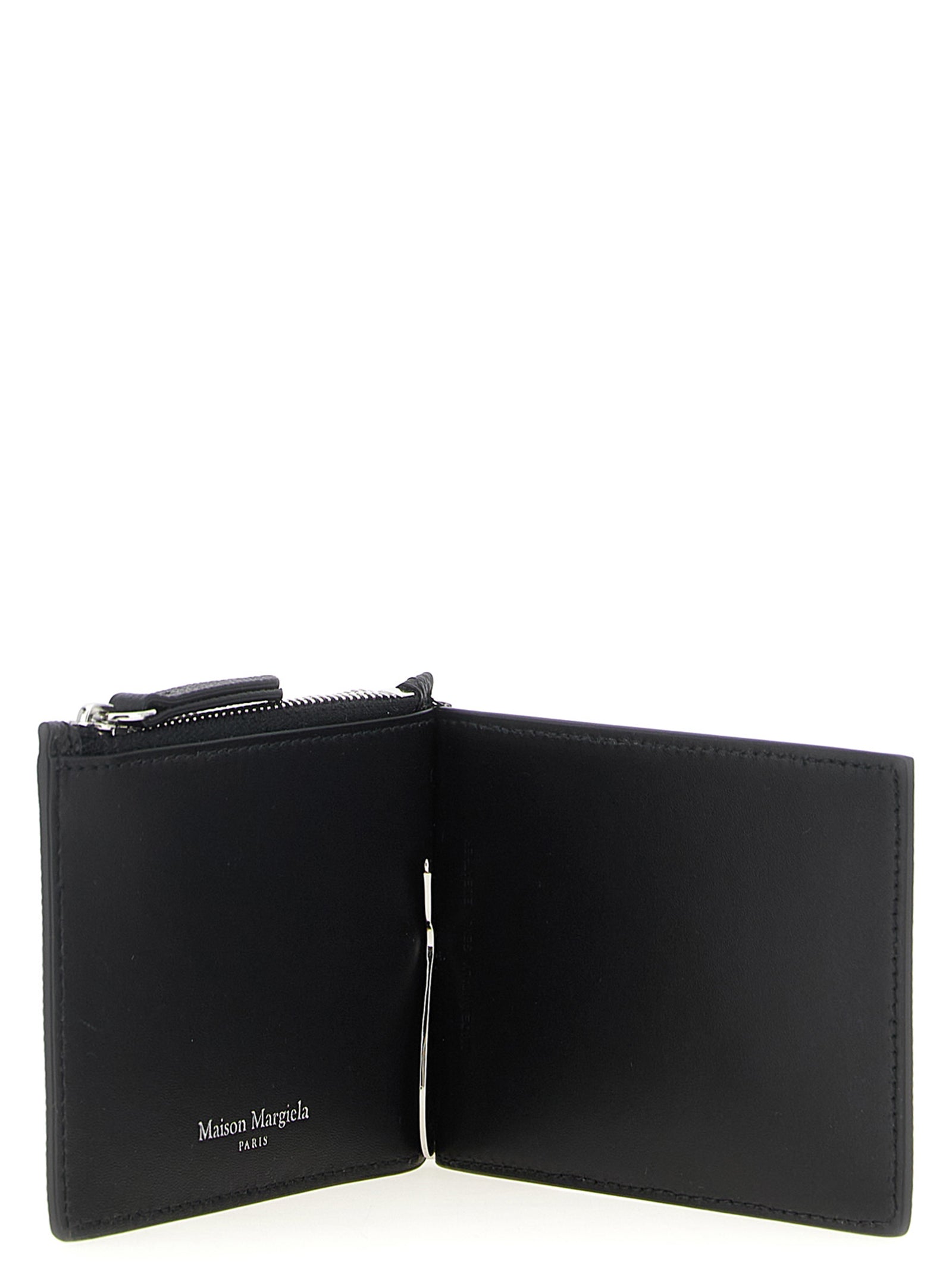 Schwarze Geldbörse aus Leder 268254BM