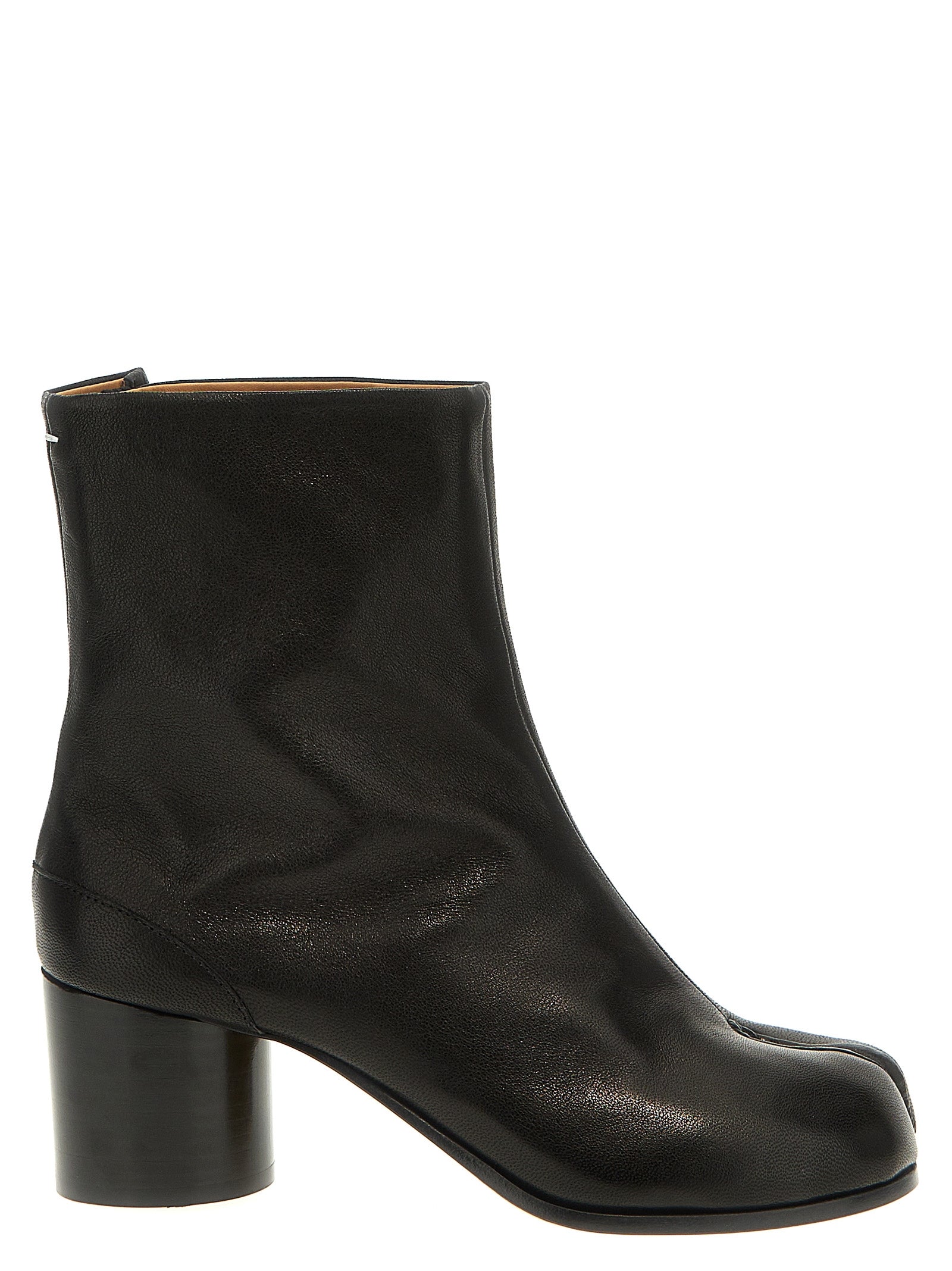 Schwarze Ankle Boots aus Nappa-Leder / Kalbsleder
