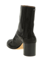 Schwarze Ankle Boots aus Nappa-Leder / Kalbsleder