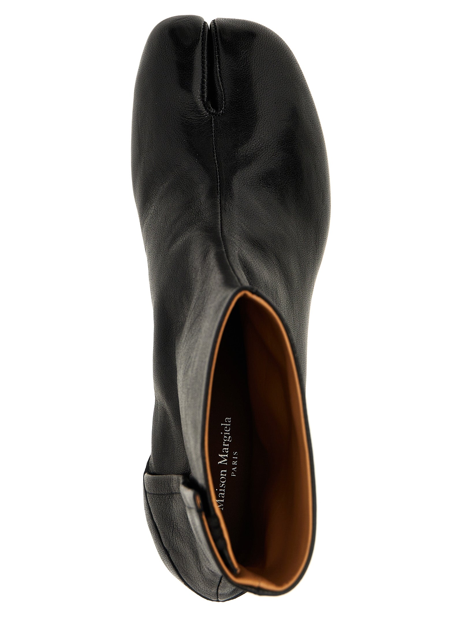 Schwarze Stiefeletten aus Lammleder