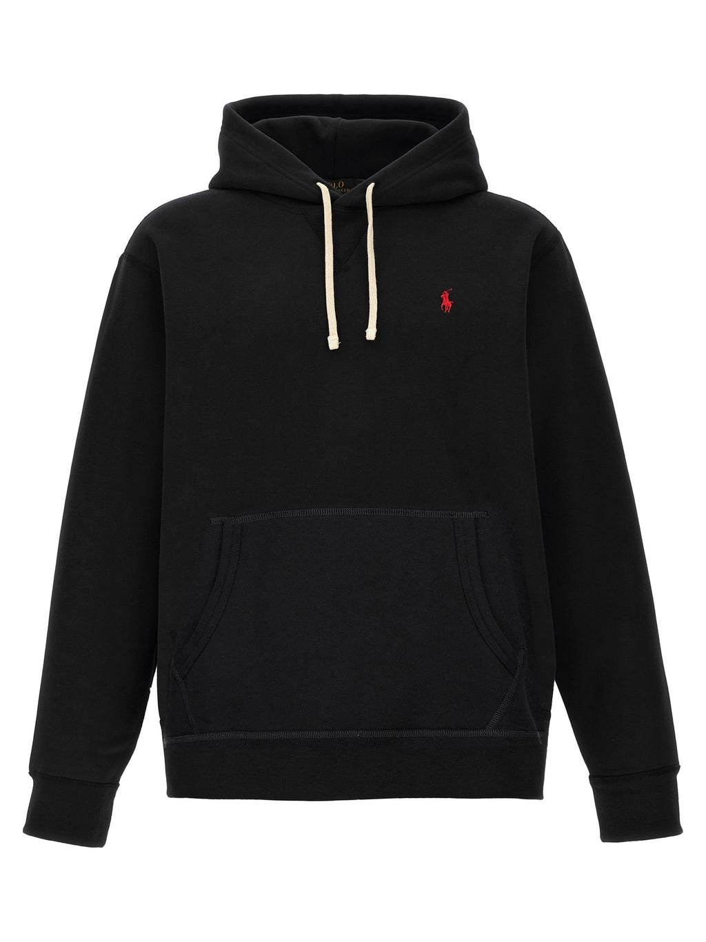 Schwarzer Baumwoll-Sweatshirt
