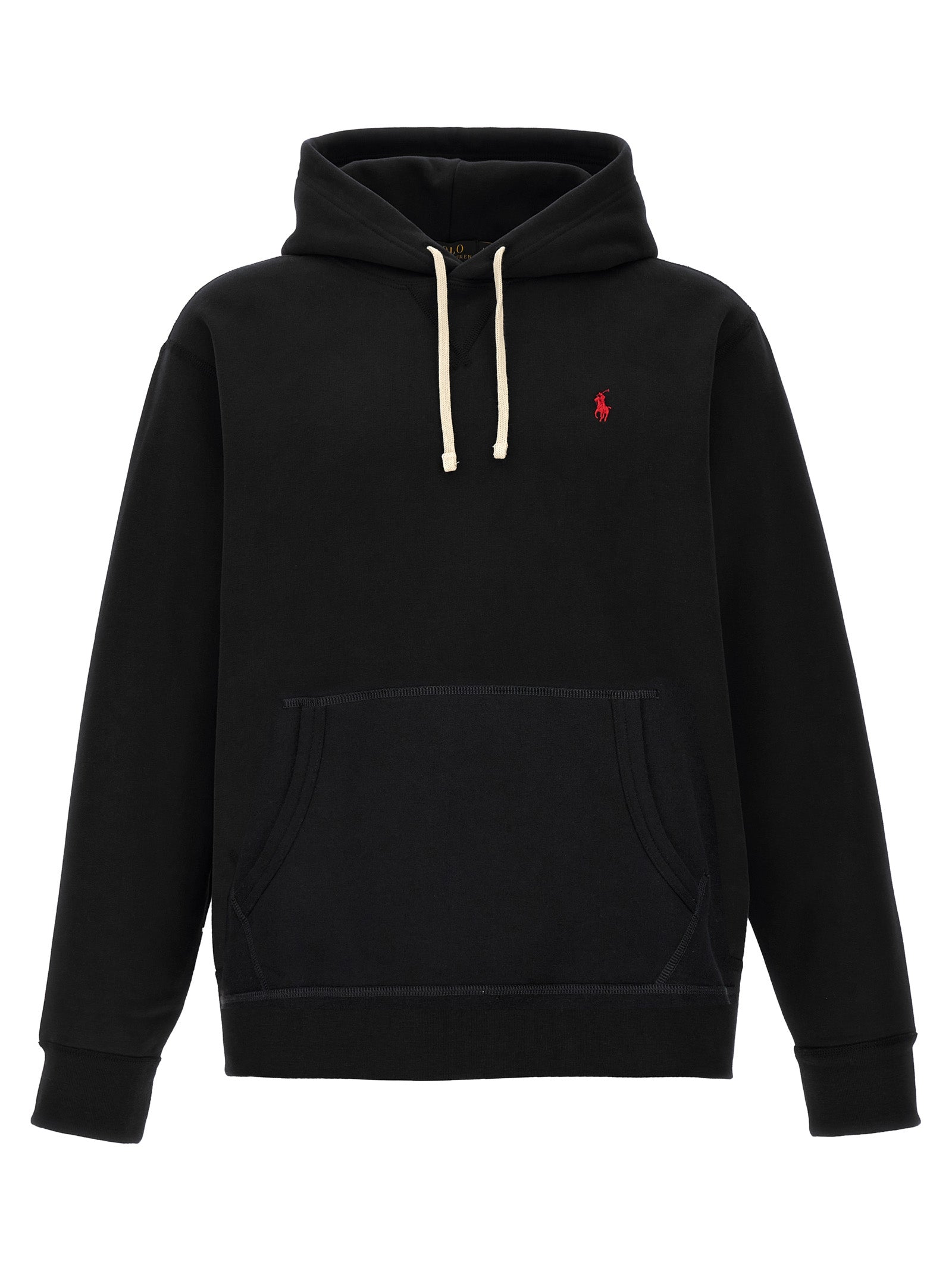 Schwarzer Baumwoll-Sweatshirt
