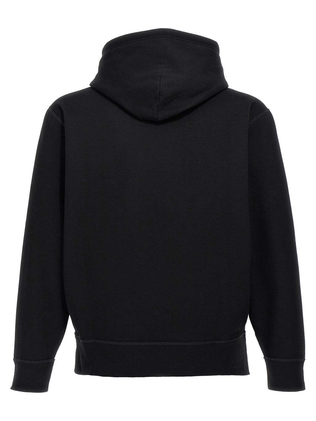 Schwarzer Baumwoll-Sweatshirt
