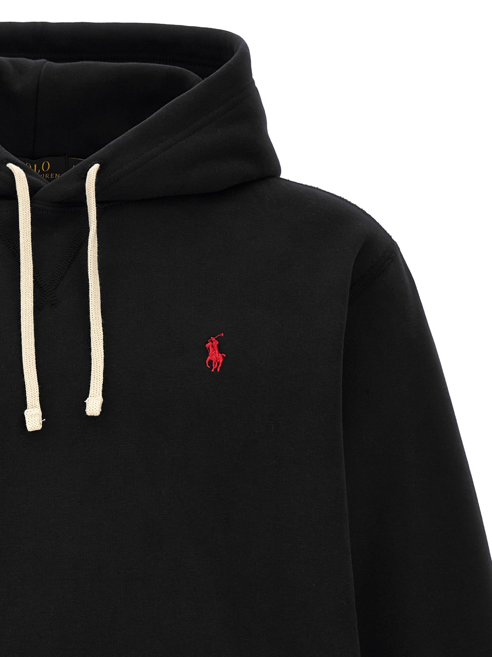 Schwarzer Baumwoll-Sweatshirt
