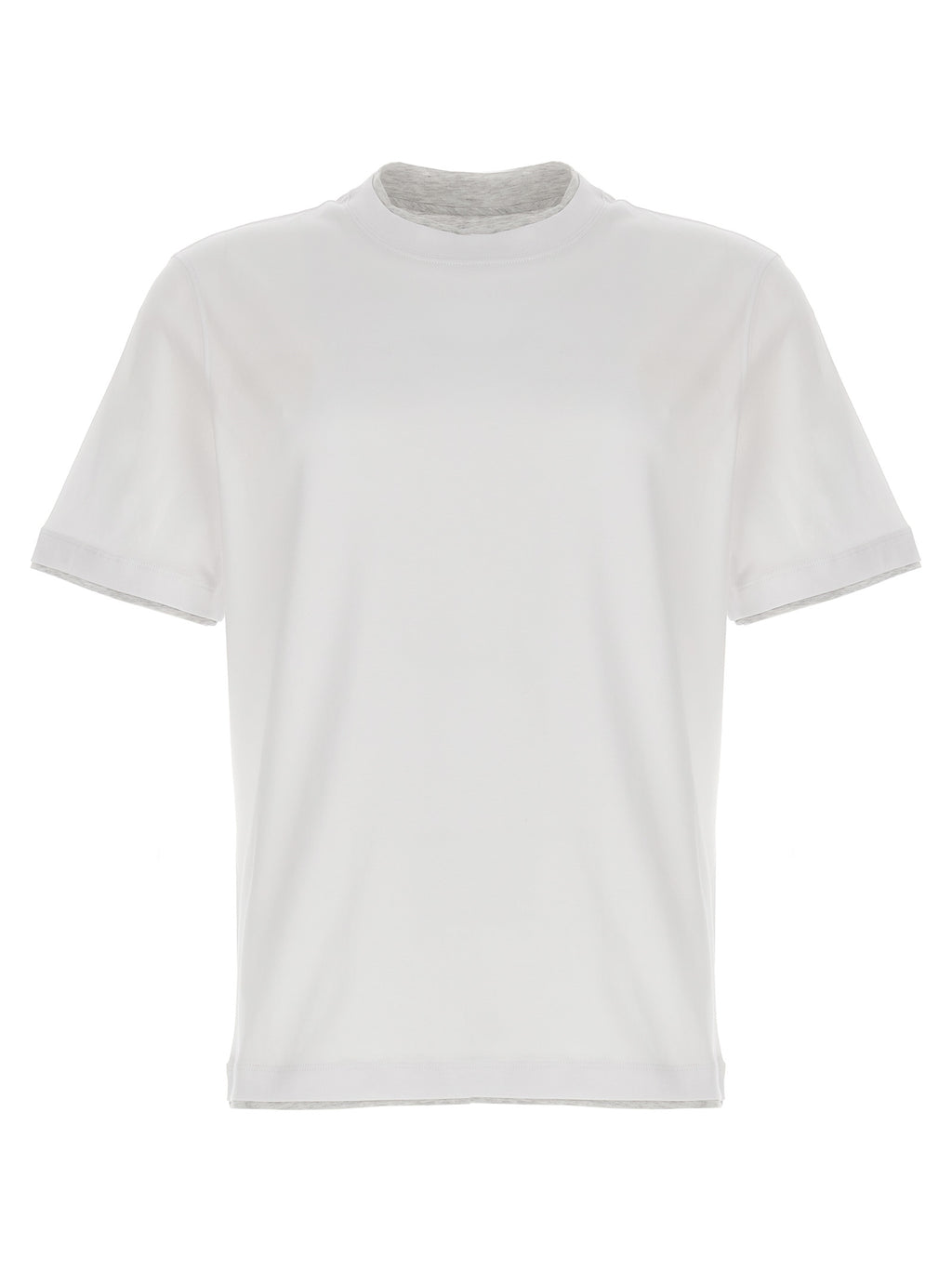 Weißes Baumwoll-T-Shirt