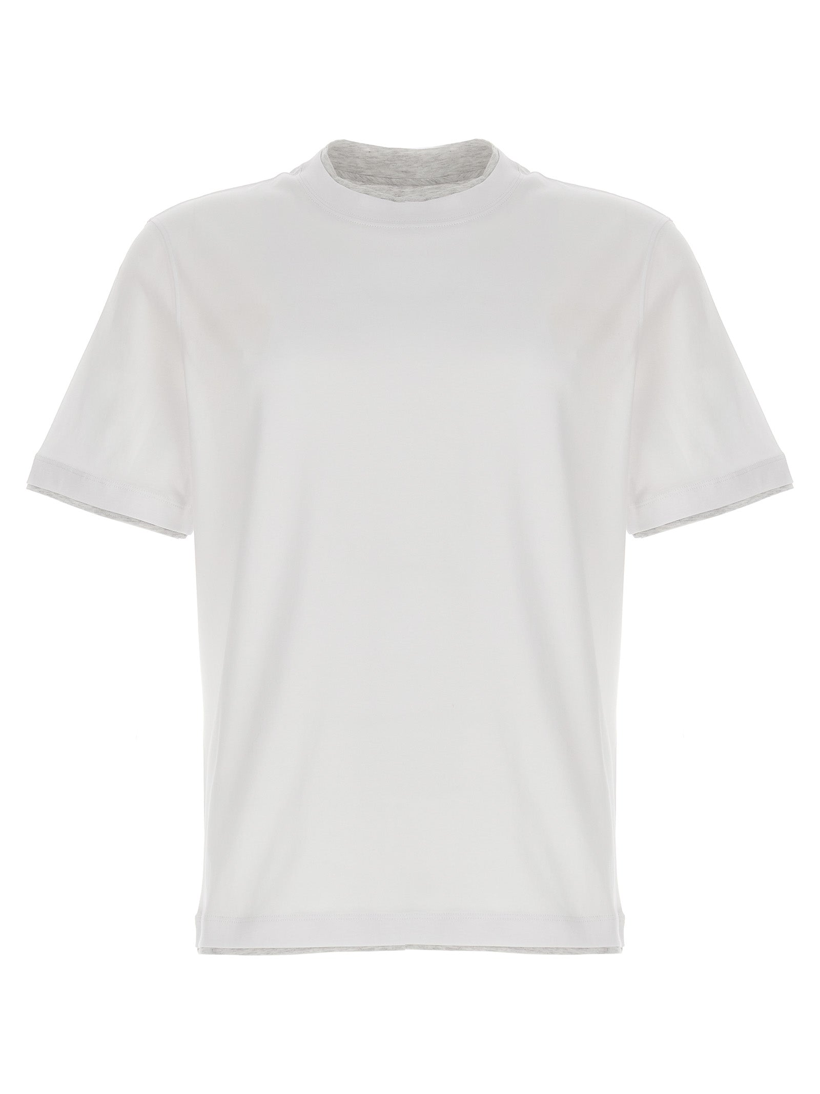 Weißes Baumwoll-T-Shirt