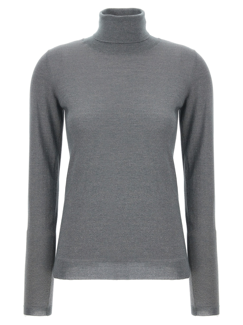 Grauer Kaschmir-Strickjacke