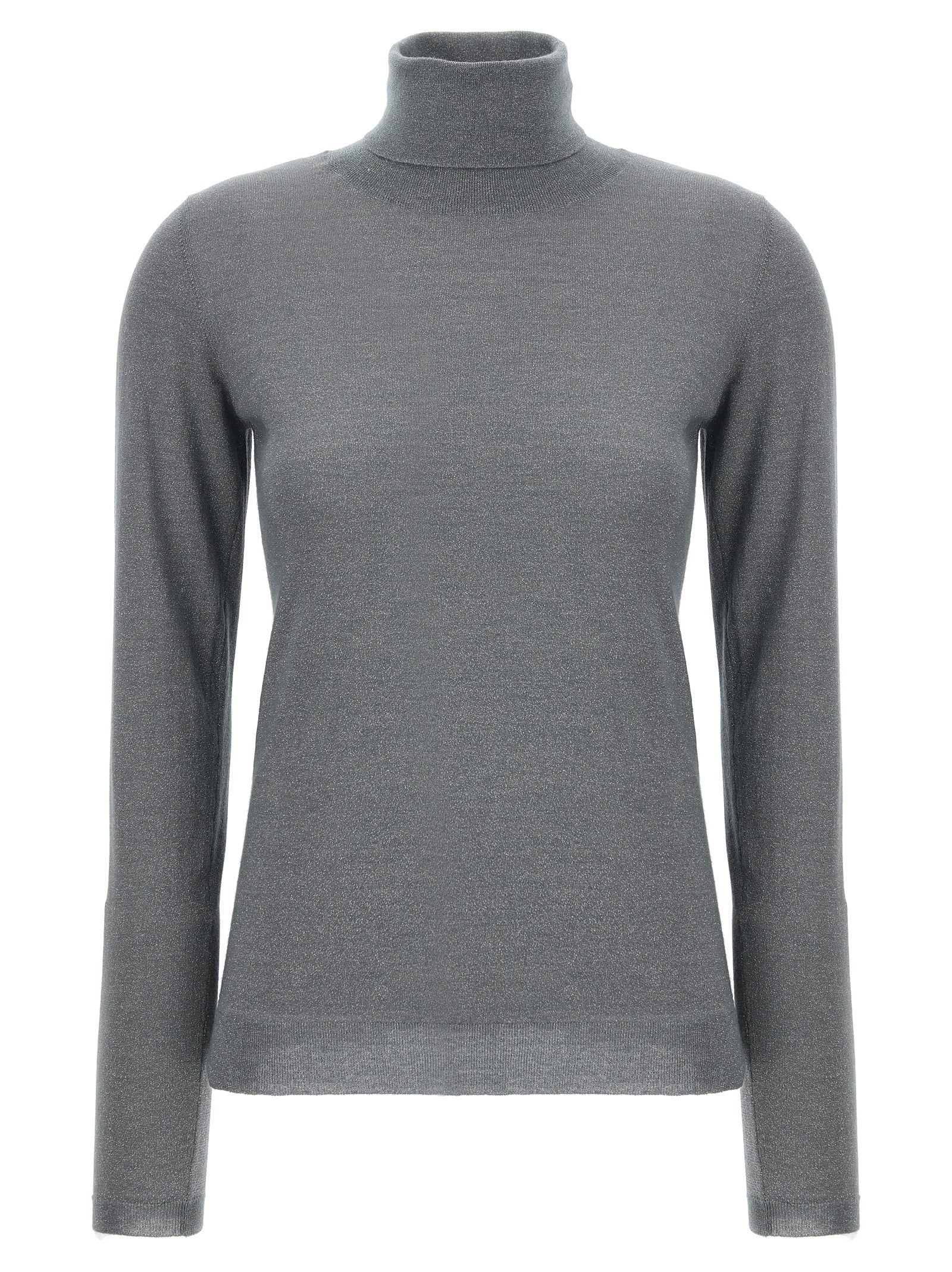 Grauer Kaschmir-Strickjacke