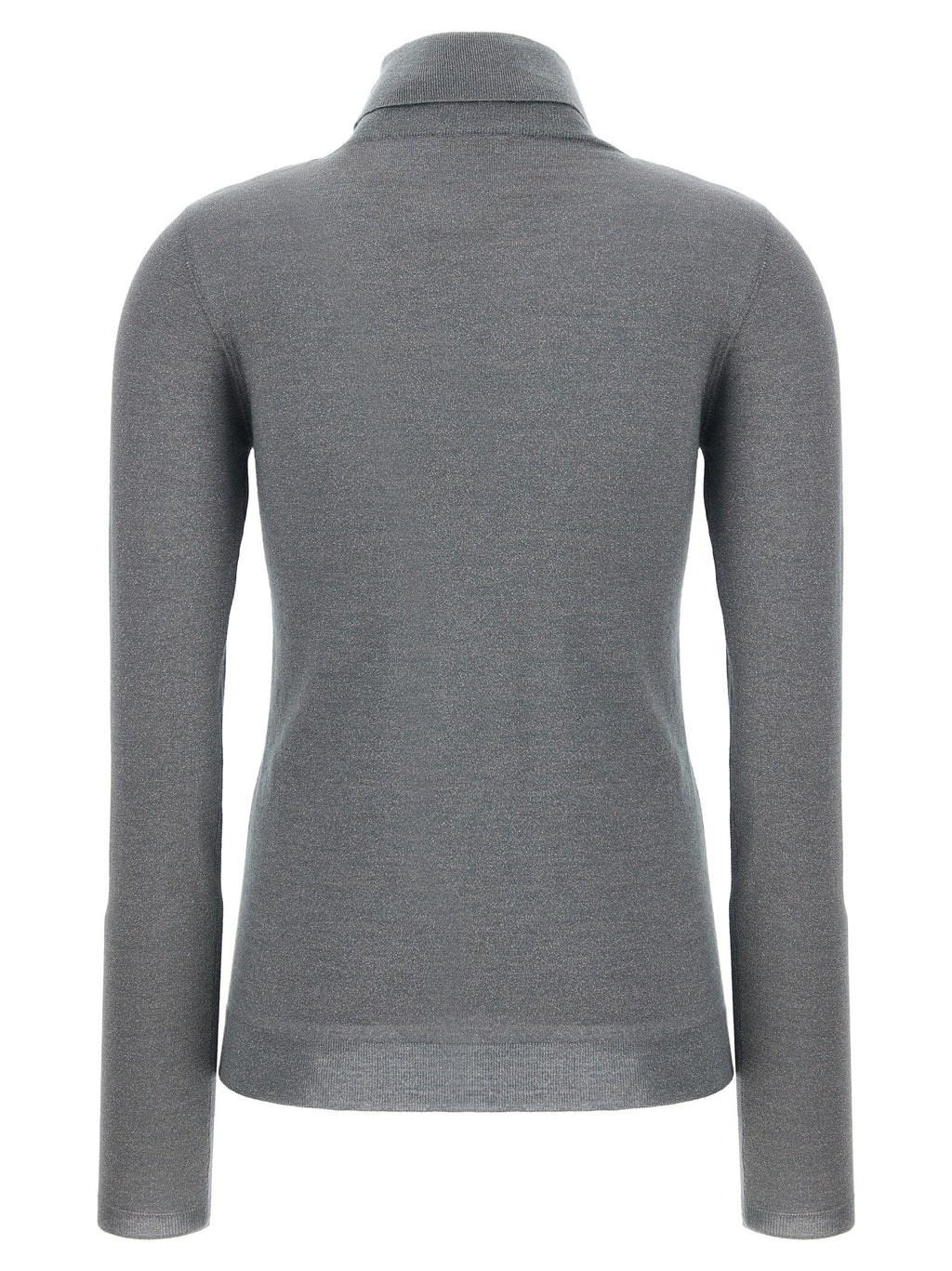 Grauer Kaschmir-Strickjacke