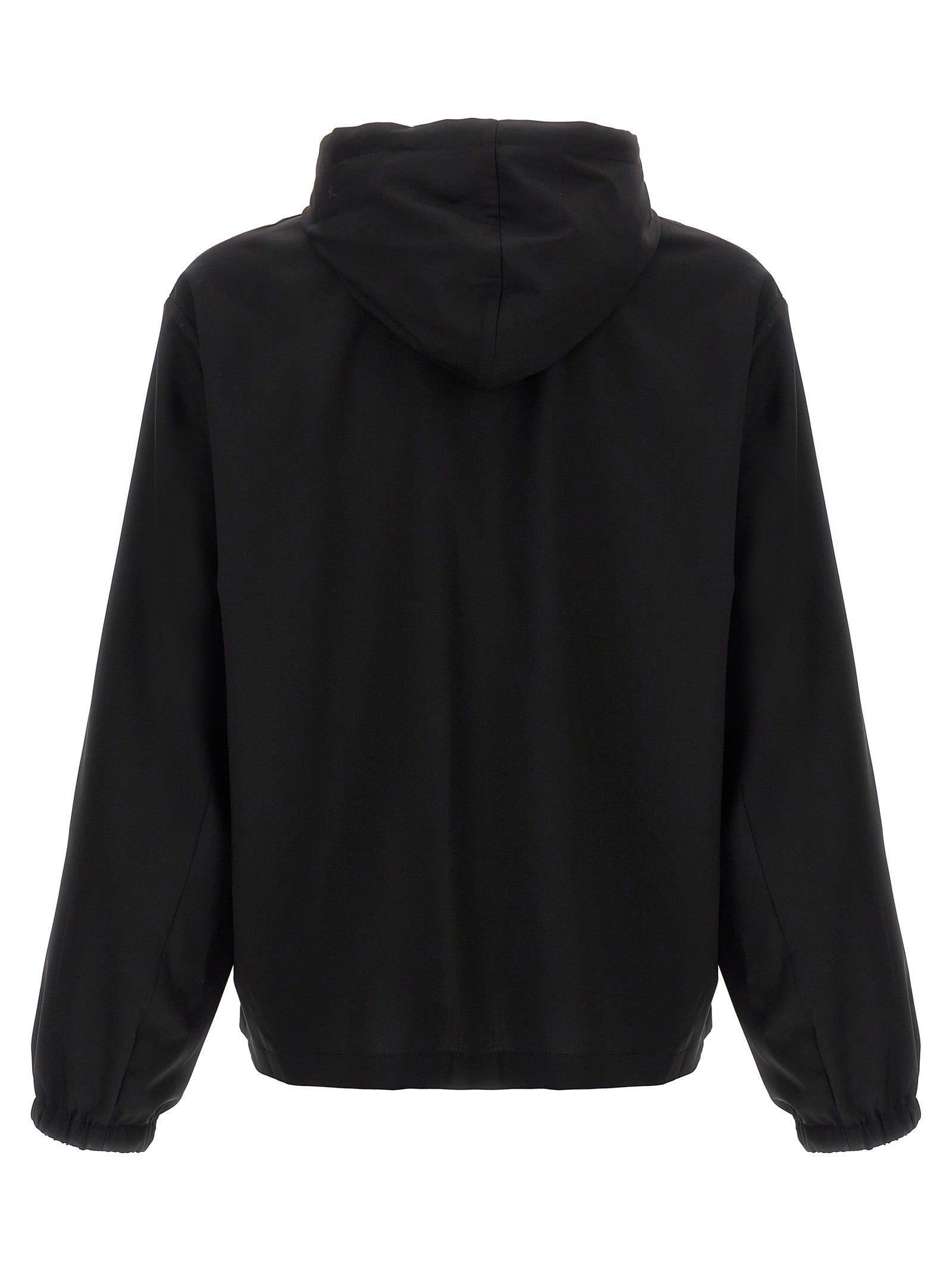 Schwarzer Sweatshirt aus reiner Schurwolle