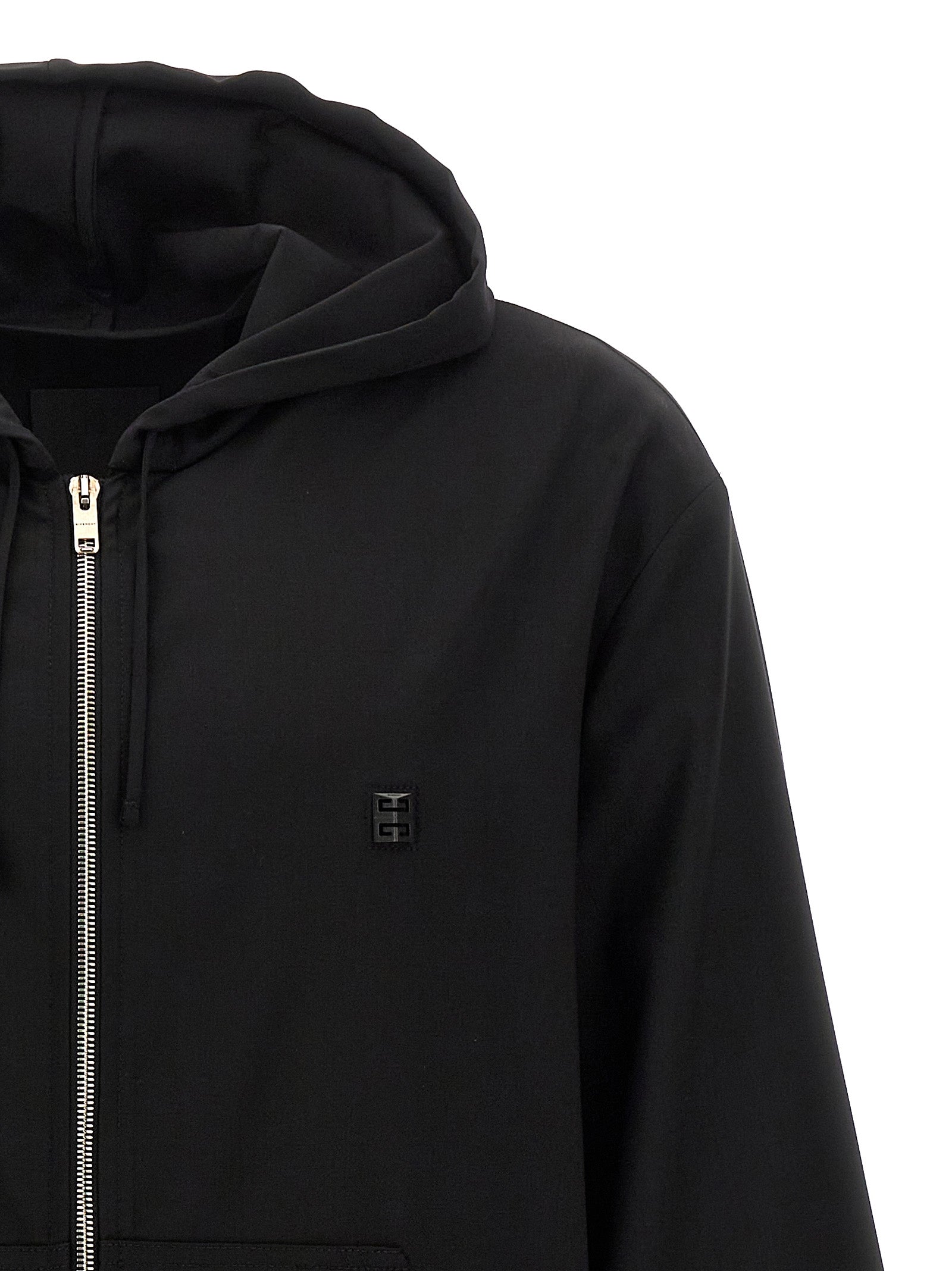Schwarzer Sweatshirt aus reiner Schurwolle