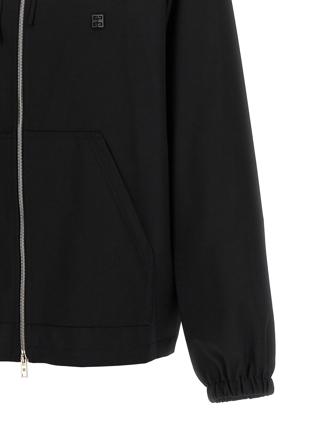 Schwarzer Sweatshirt aus reiner Schurwolle