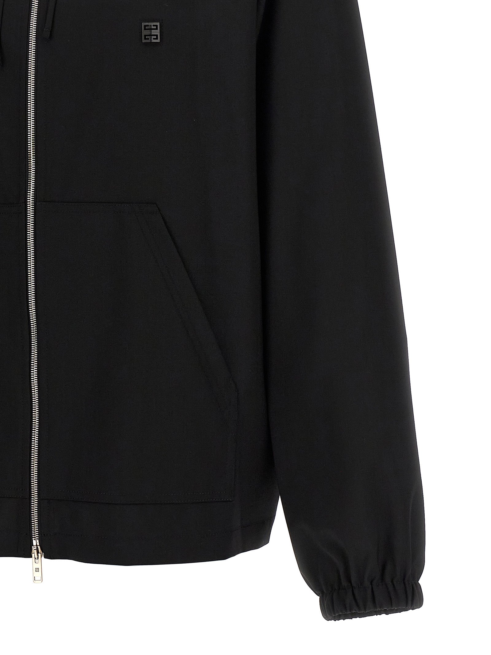 Schwarzer Sweatshirt aus reiner Schurwolle