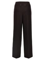 Lila Hose aus reiner Schurwolle