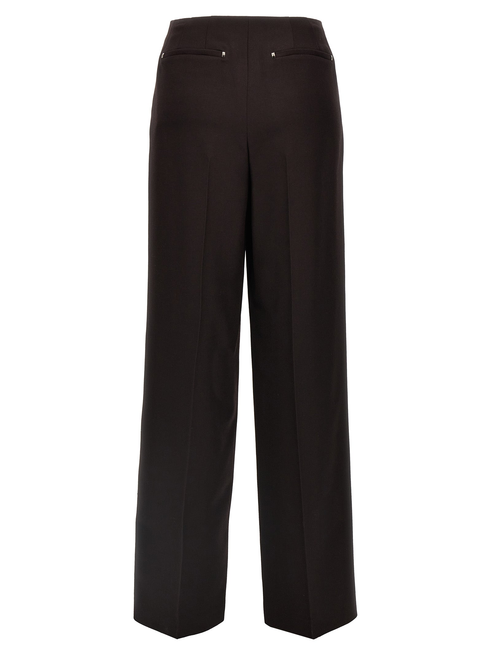 Lila Hose aus reiner Schurwolle