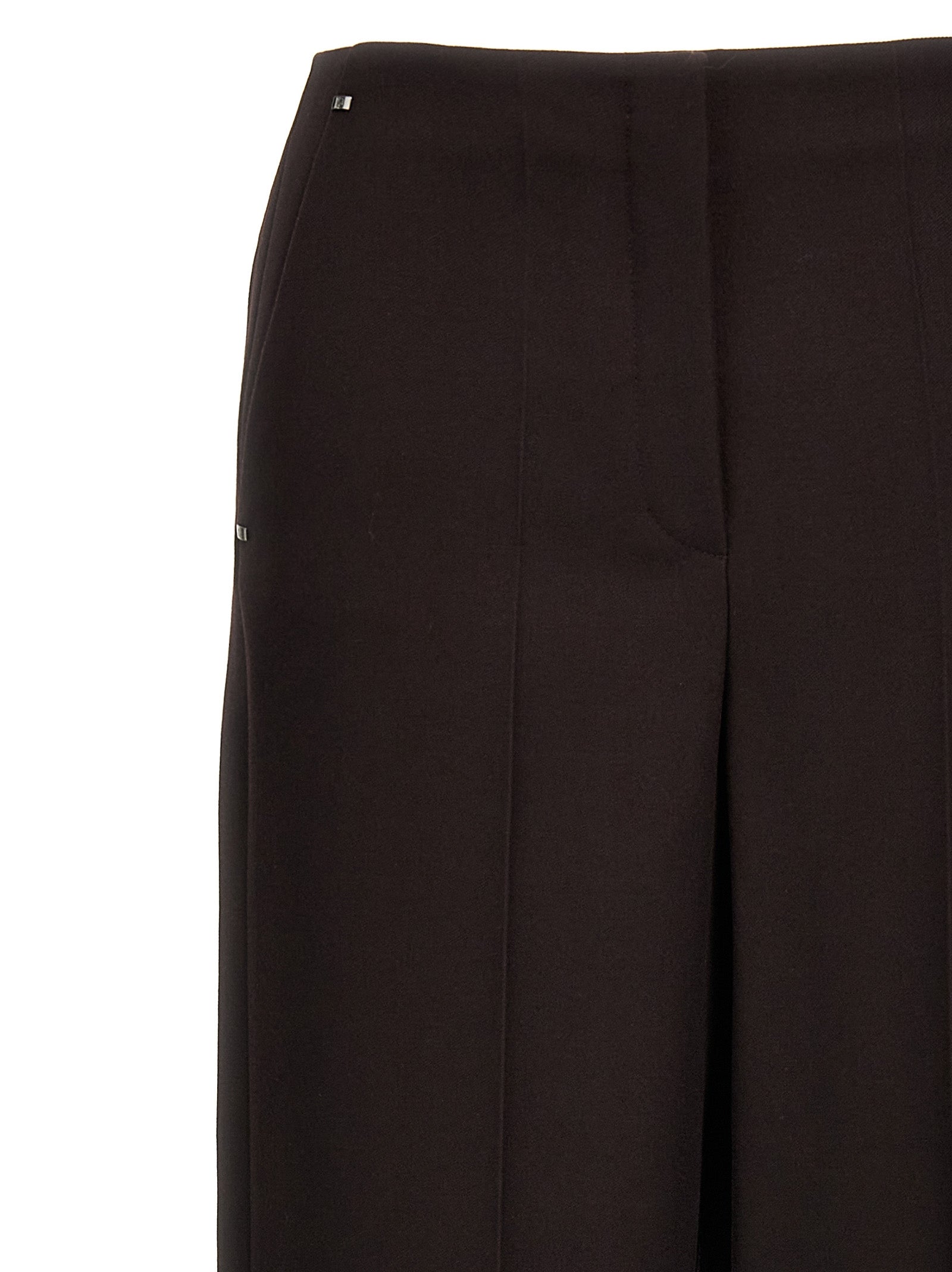 Lila Hose aus reiner Schurwolle