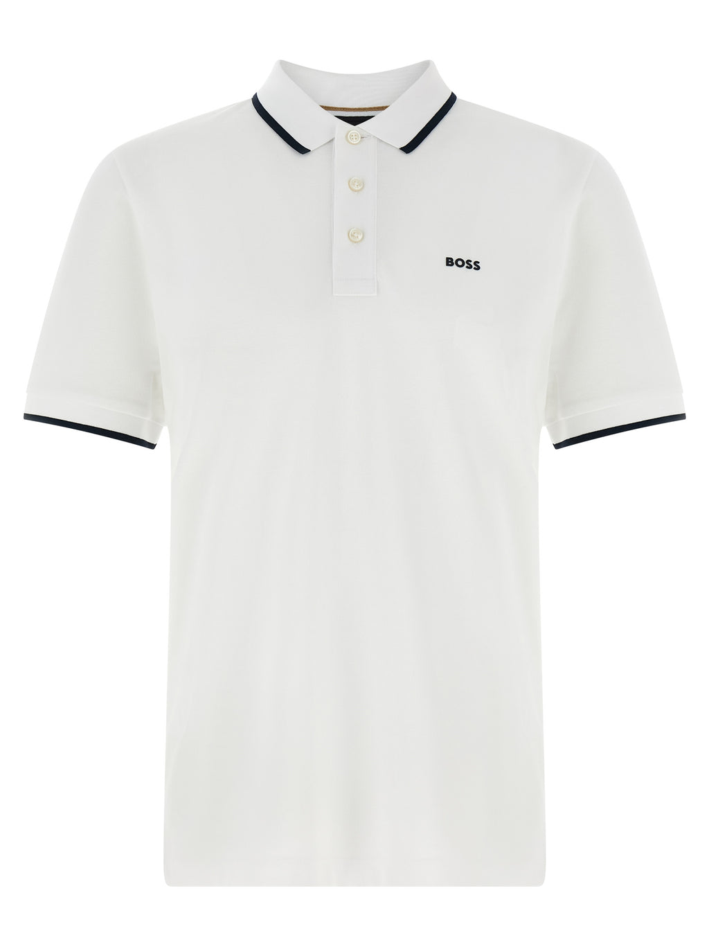 Weißes Poloshirt aus Baumwolle