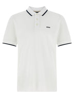 Weißes Poloshirt aus Baumwolle