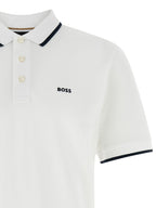 Weißes Poloshirt aus Baumwolle