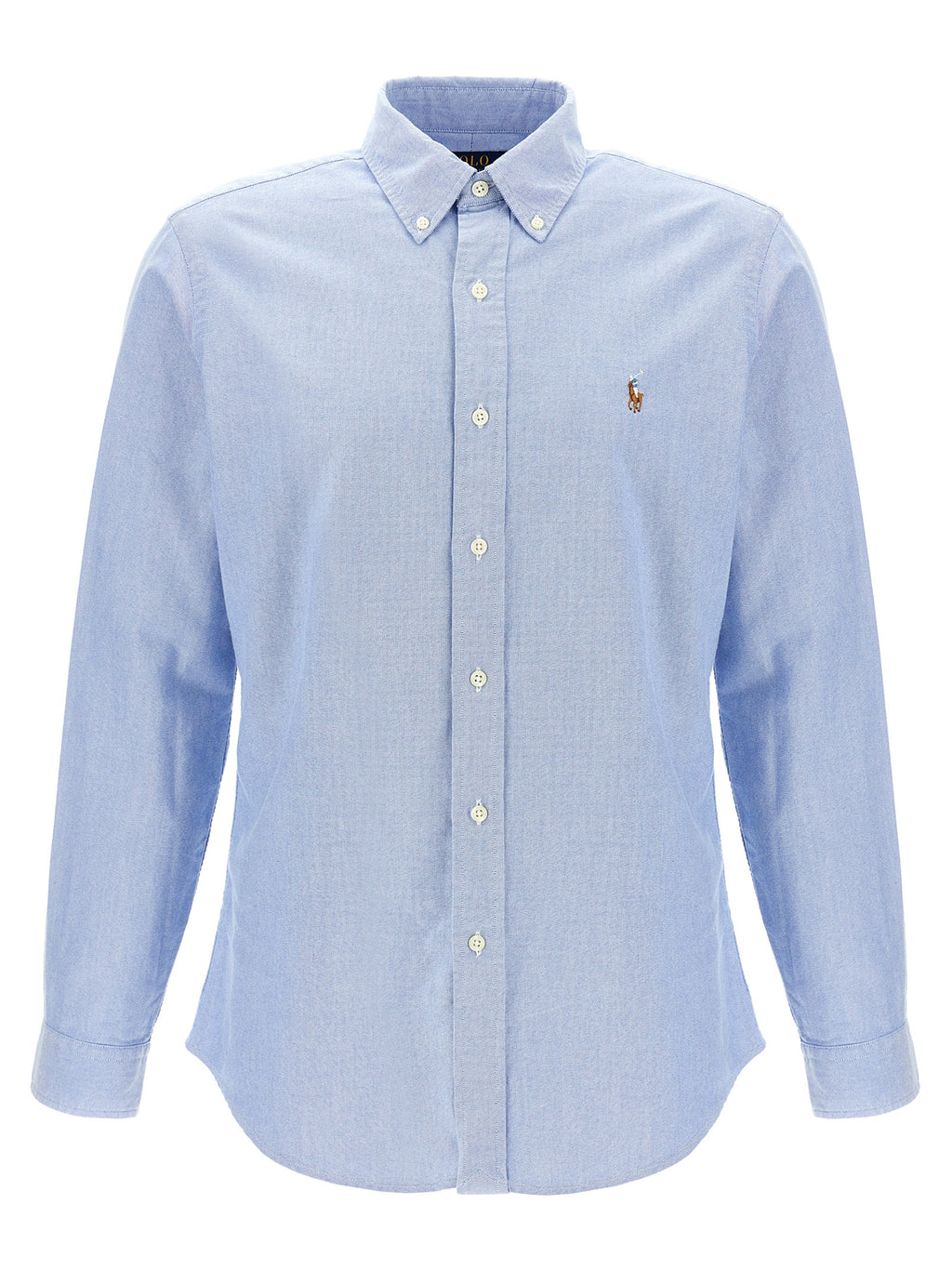 Blaue Baumwollbluse