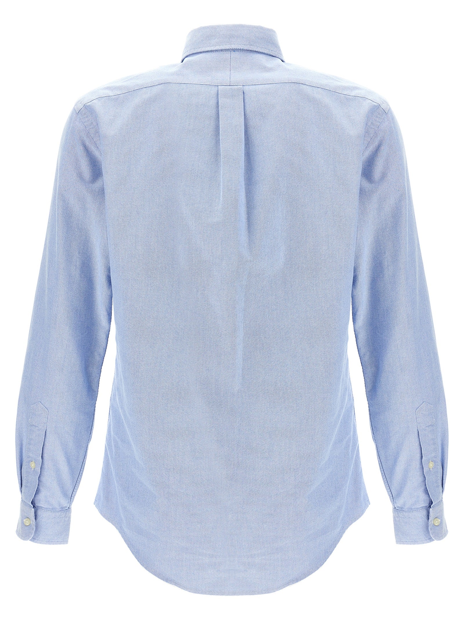 Blaue Baumwollbluse