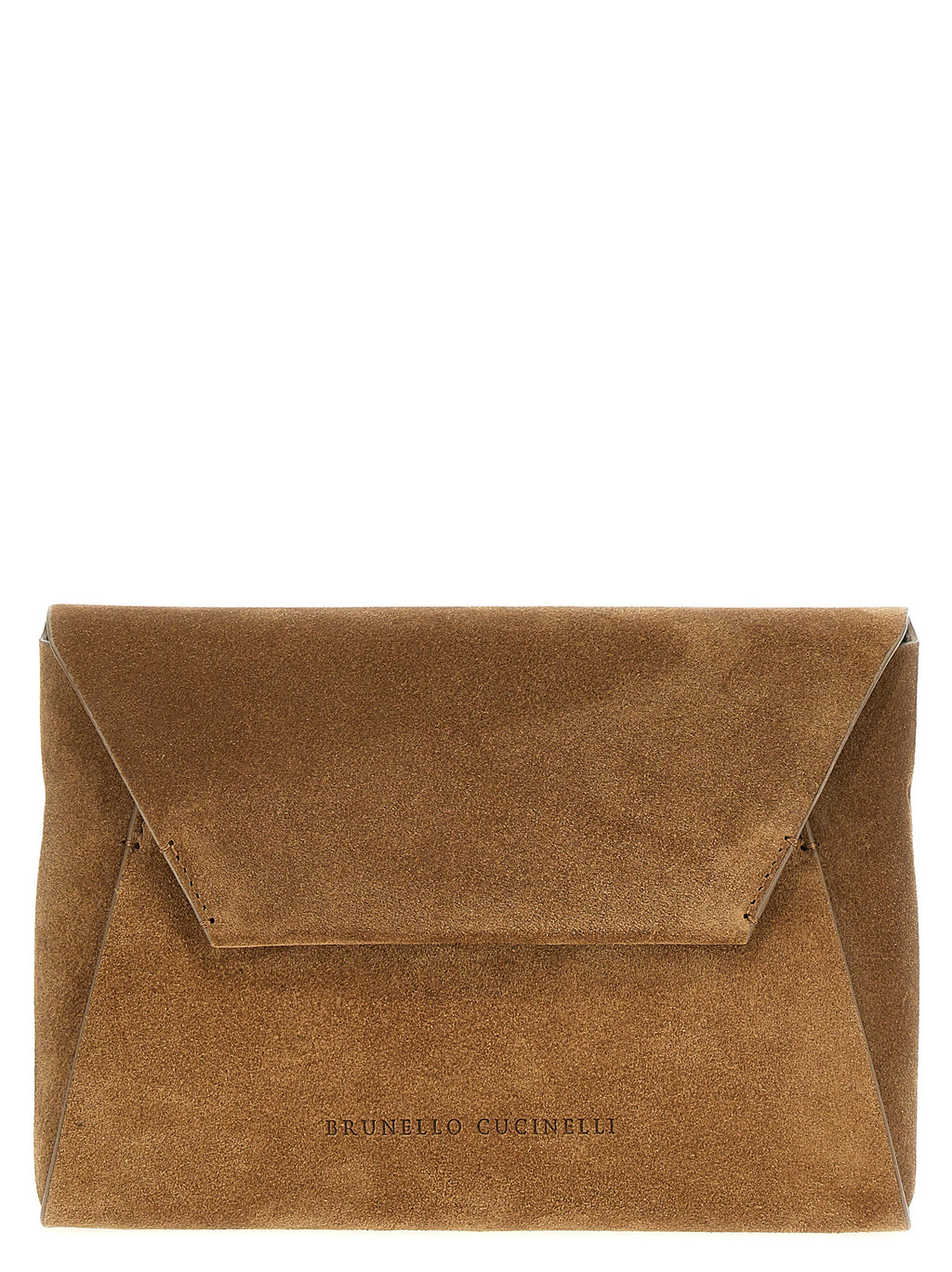 Braune Kalbsleder-Clutch