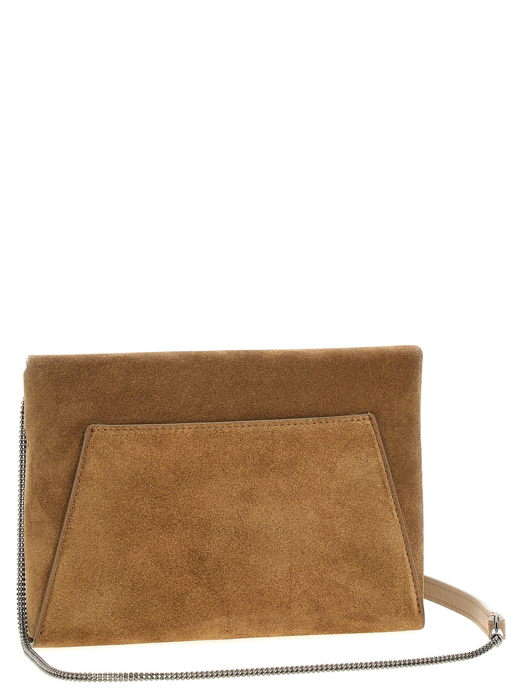 Braune Kalbsleder-Clutch
