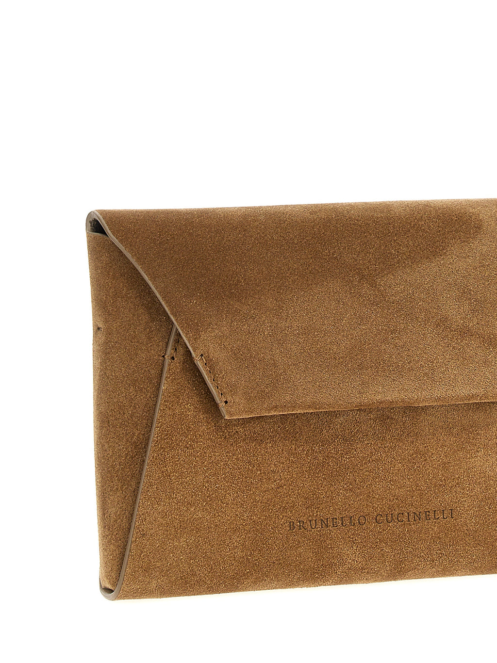 Braune Kalbsleder-Clutch