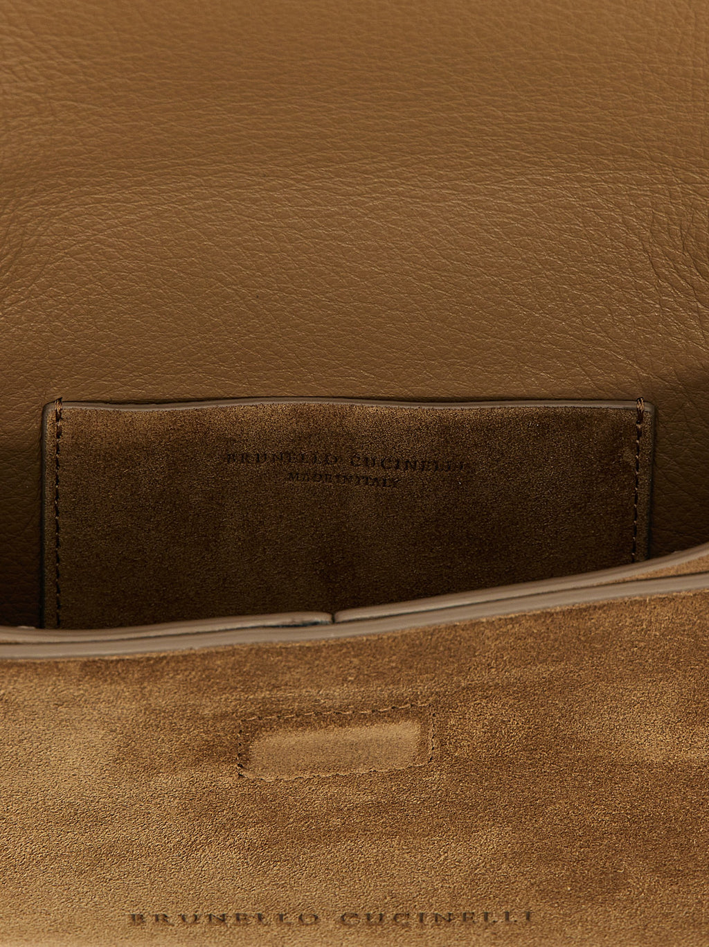 Braune Kalbsleder-Clutch