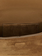 Braune Kalbsleder-Clutch