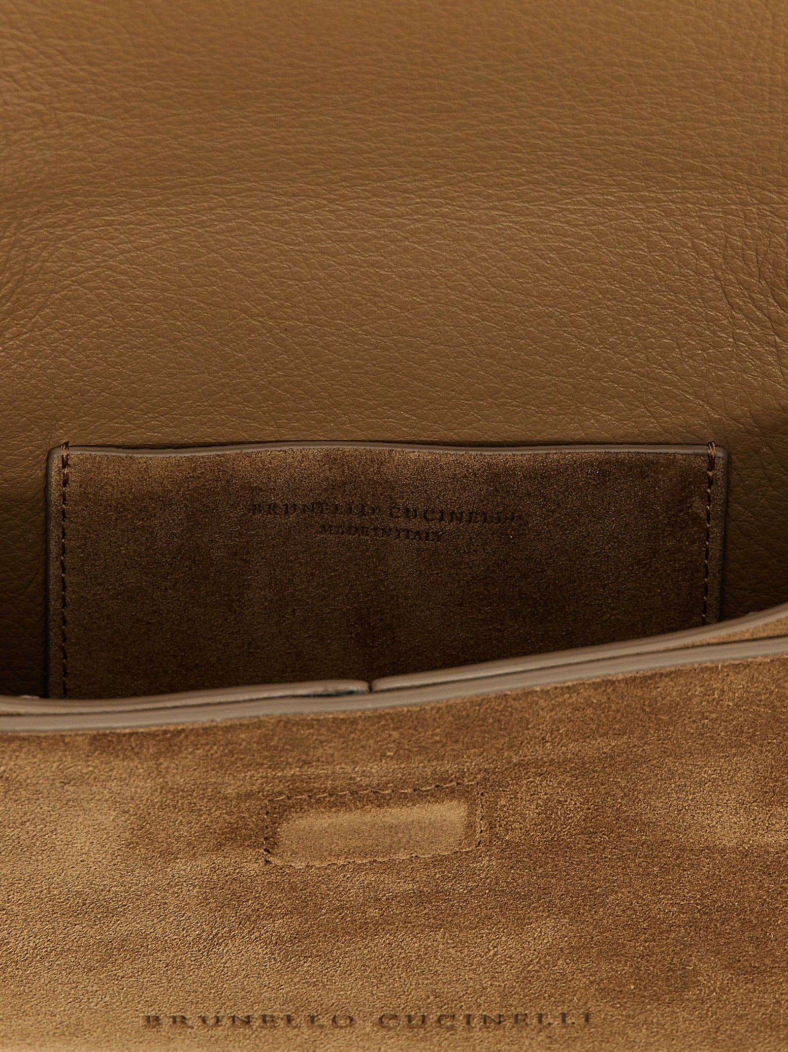 Braune Kalbsleder-Clutch